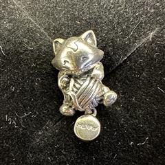 Pandora Sterling Silver Kitten with Yarn Ball Charm